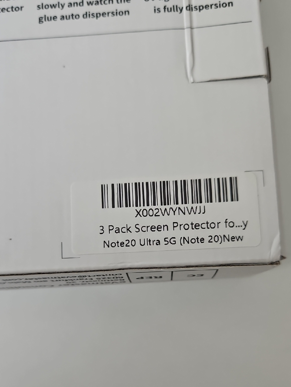Note 20 Ultra SG Premium Tempered Glass Curved Screen Protector - Clear - Picture 7 of 7